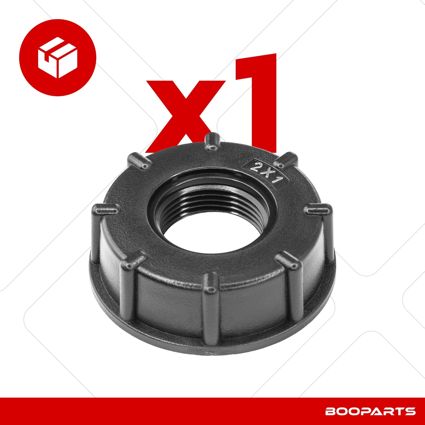 Adapter cap for IBC tank 2" x 1/2" (S60 x 6) x (15/21)