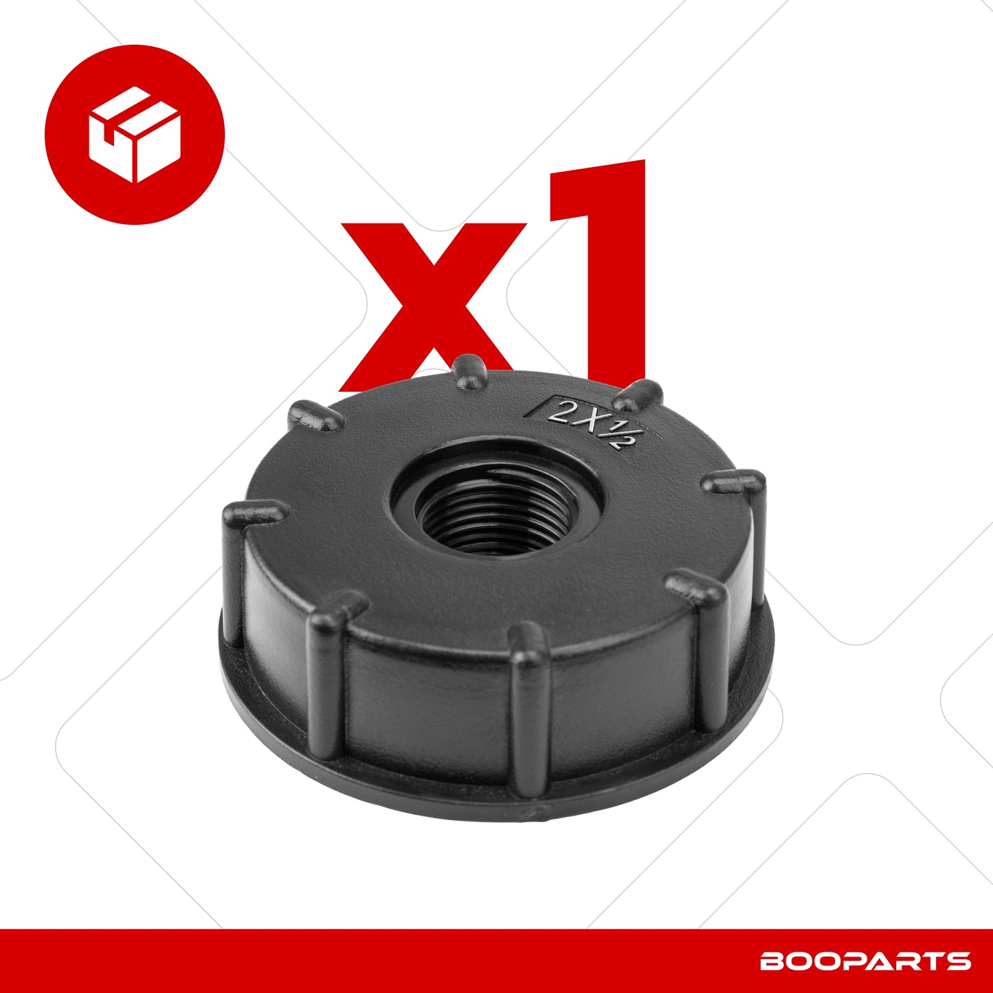 Adapter cap for IBC tank 2" x 1/2" (S60 x 6) x (15/21)
