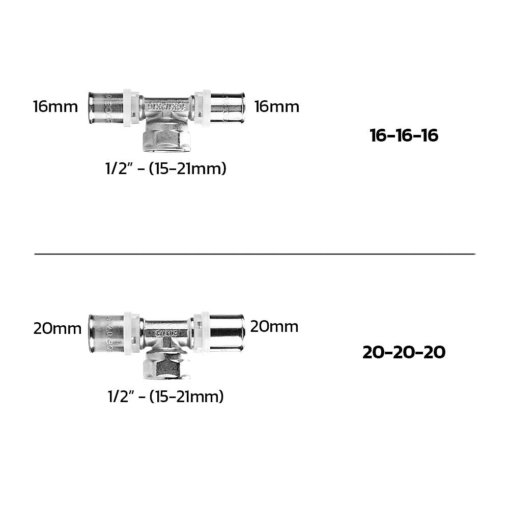 Threaded Tee Crimp Fittings