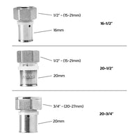 Female Straight Crimp Fittings
