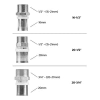 Male Straight Crimp Fittings