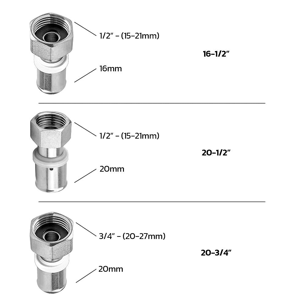 T-Stück Ø20-1/2"-20
