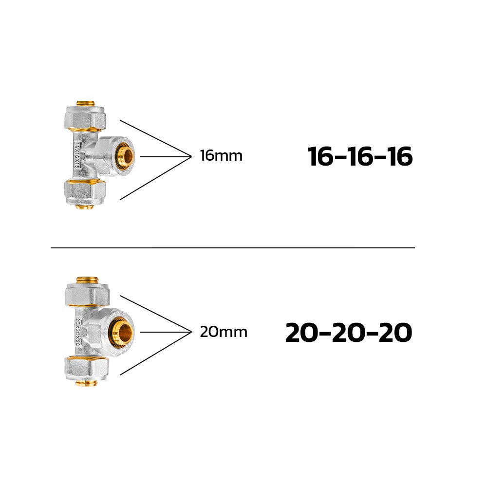 Raccords Tés Égaux à visser