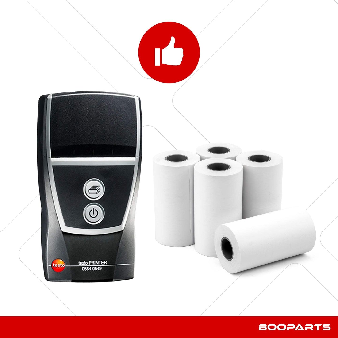 Rouleaux de papier thermique pour imprimantes TESTO - BOOPARTS